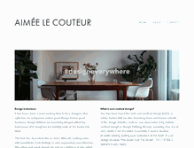 Tablet Screenshot of aimeelecouteur.com